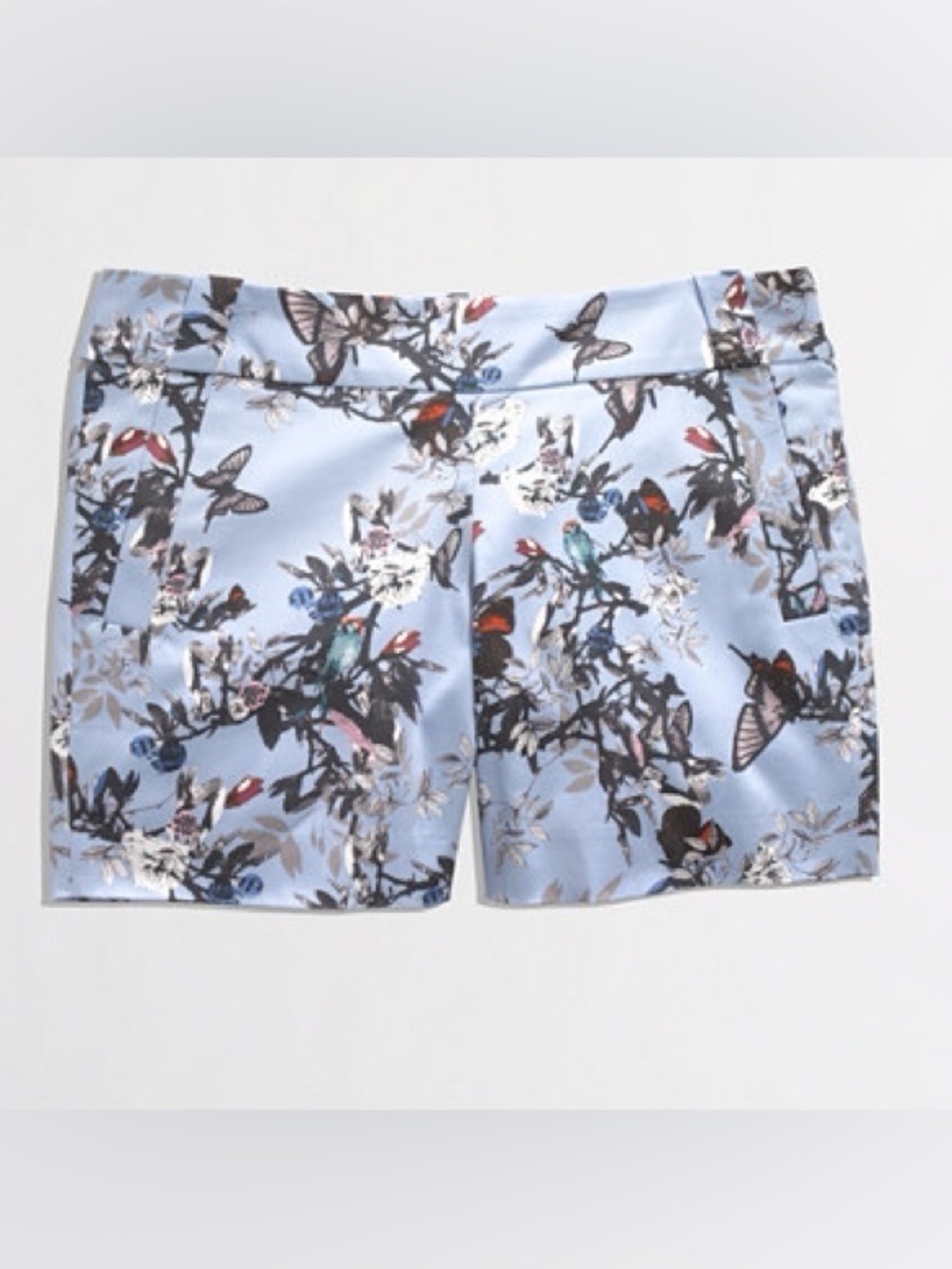 J Crew Botanical Bird Print Shorts